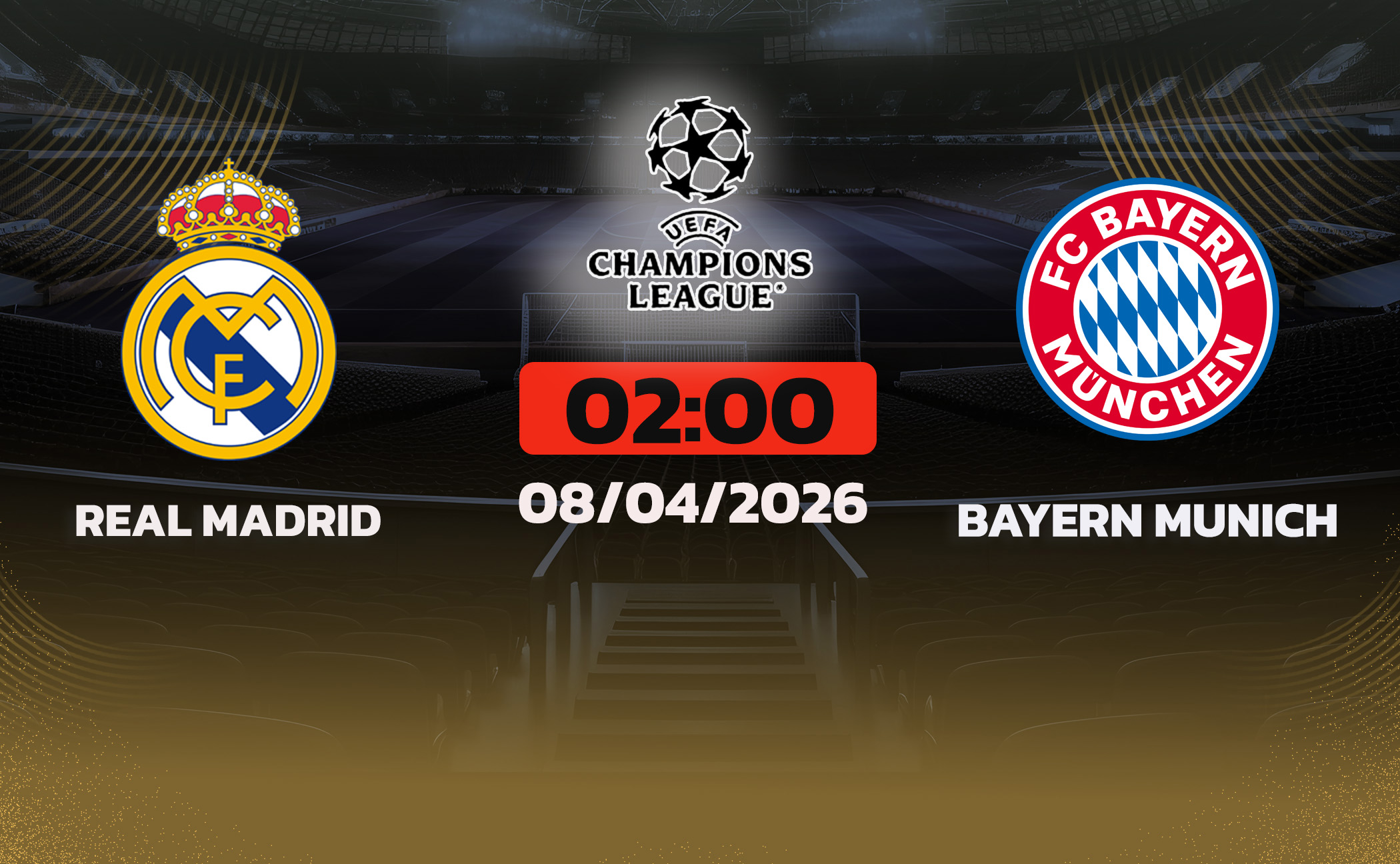 Soi kèo Real Madrid vs Bayern Munich, 02h00 ngày 8/4: Thế trận giằng co, sân Bernabéu rực lửa
