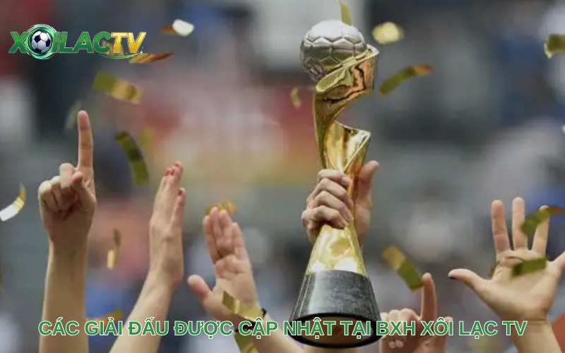 Các giải đấu được cập nhật tại BXH Xôi Lạc TV